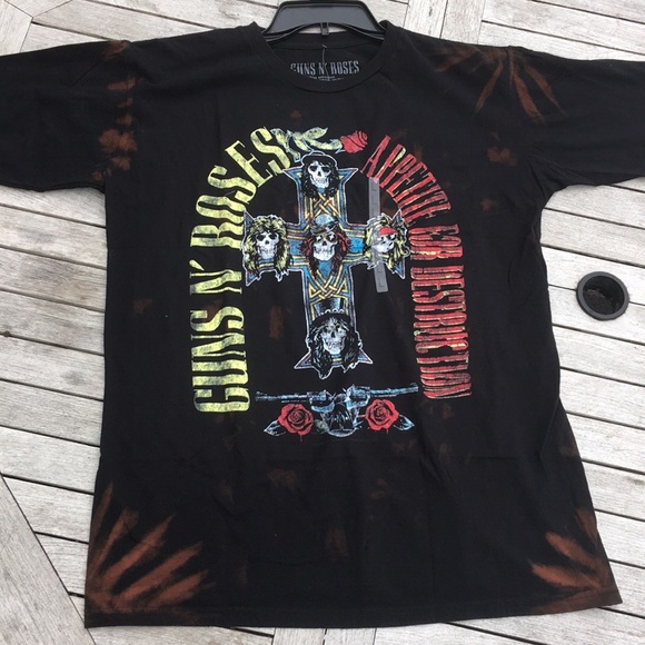 Black Frog Other - NWT 🌹LAST ONE! GUNS & ROSES COTTON T-SHIRT Mens L